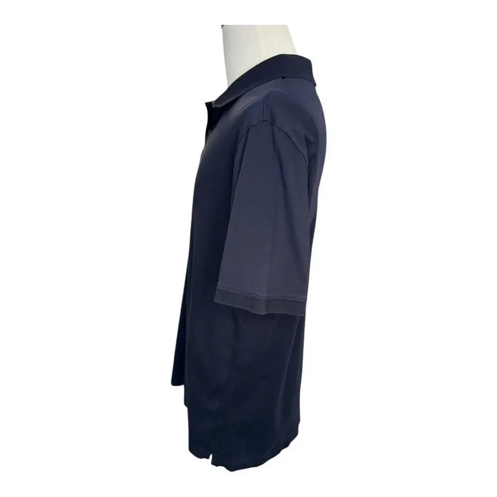 Banana Republic Men's Big & Tall Luxe‎ Touch Polo Shirt Blue Size Large